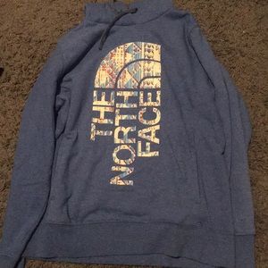 Blue North Face hoodie